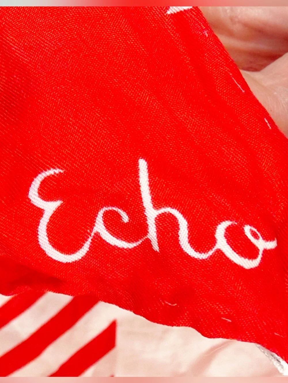 Vintage ECHO Silk 100% Soie Scarf Made in Japan